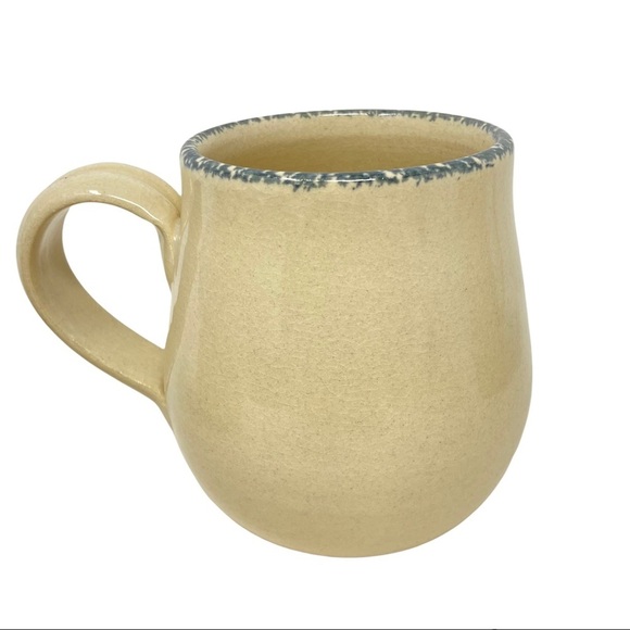 Casey Pottery Set of 3 Mugs. Burgundy Floral Heart Design. Hand Made. Vintage - Picture 4 of 7